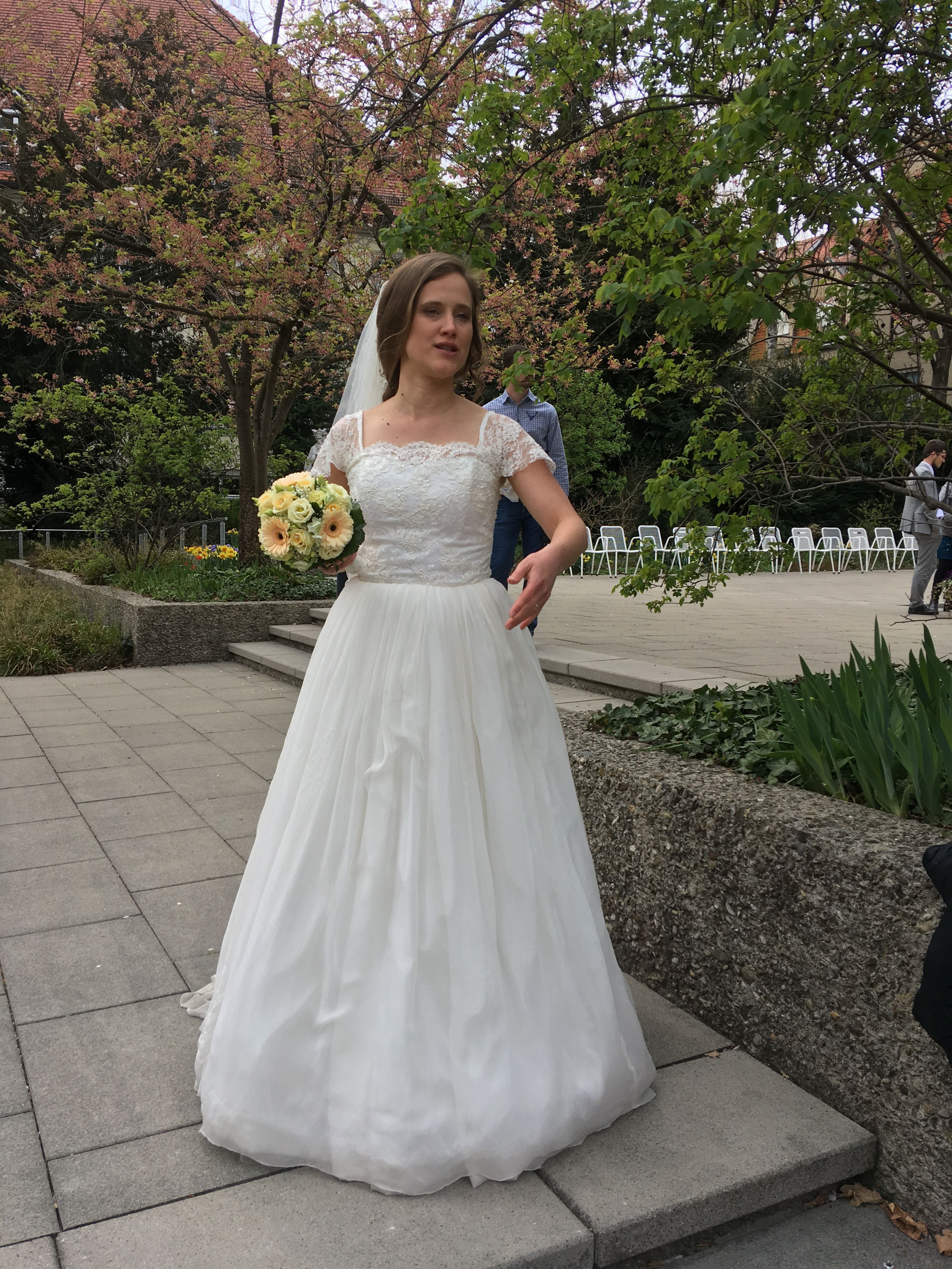 Die Braut am Tag der Hochzeit