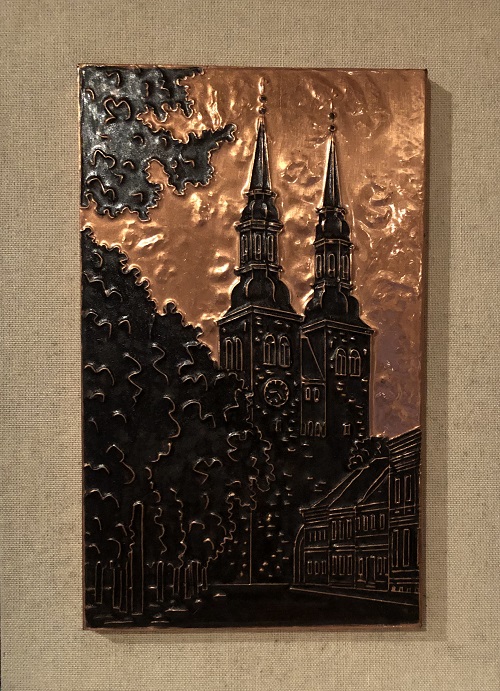 Kupferstich St. Jakobikirche Schönebeck