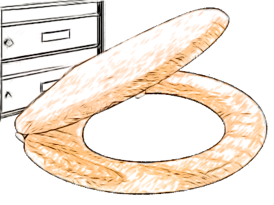 Klodeckel und Briefkasten